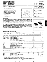 DataSheet IRFR9210 pdf